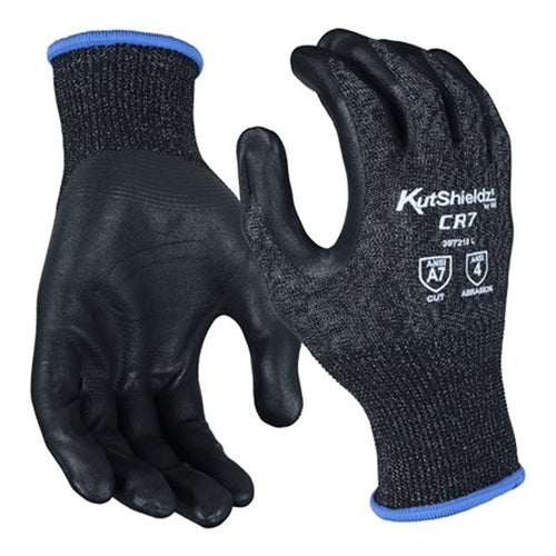NSI KutShieldz® CR7 Touchscreen Foam Nitrile Palm Coated HPPE / Metal Blend Level A7 Cut Resistant Gloves