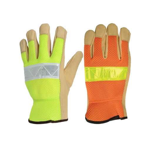 NSI Hi-Vis Grain Pigskin Leather Driver's Gloves
