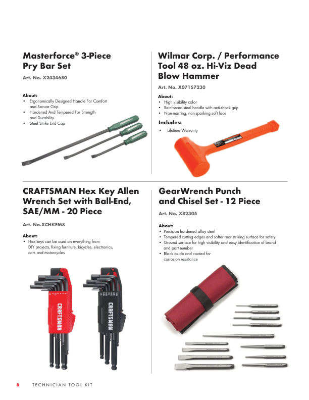 Craftsman 3-Piece Pry Bar Set - Durable and Ergonomic