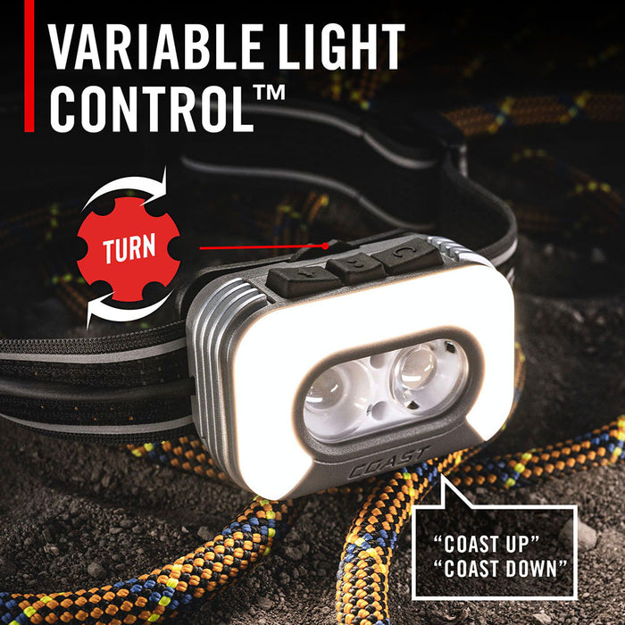 Coast® RL35R Headlamp with Voice Activation