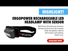 Load and play video in Gallery viewer, ErgoPower Rechargeable LED Headlamp With Sensor

