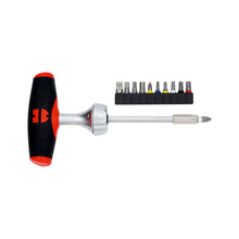 Load image into Gallery viewer, ZEBRA T-Handle Ratchet Screwdriver Set (Includes 11 Bits - 1 Square, 1 Flat, 2 Hexagon, 2 Phillips, 5 Torx)
