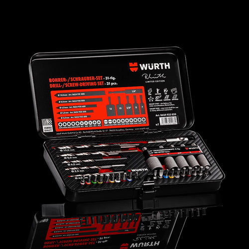 Reinhold Würth Limited Edition - 31 Piece ZEBRA Drill / ScrewdriverSet