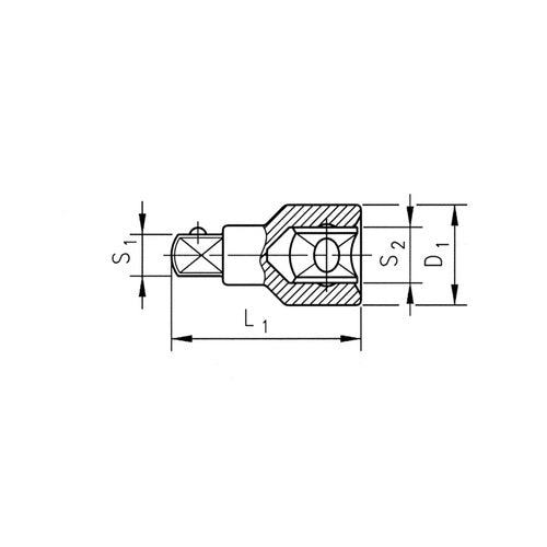 ZEBRA Step-Down Socket - 1/2 Inch to 3/8 Inch