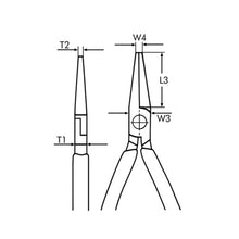 Load image into Gallery viewer, ZEBRA Needle Nose Pliers - 160mm Length, Straight Jaw Shape, 50mm Nose Length
