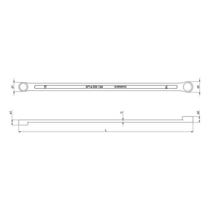 POWERDRIV® (12-Point) Double Box End Wrench (Extra Long) 13mm x 15mm