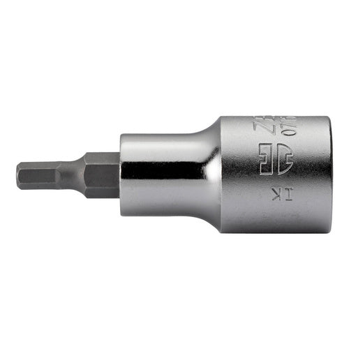 ZEBRA 1/2 Inch Hexagon Socket Bit Short - 7/32 Inch