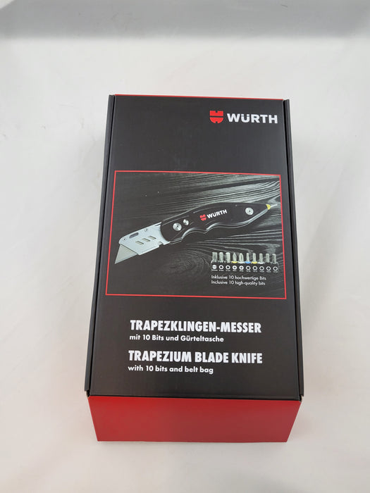 Wurth Trapezoidal Blade Knife and Bit Set