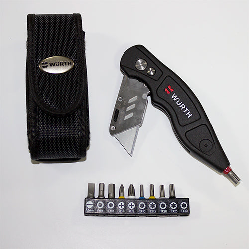 Wurth Trapezoidal Blade Knife and Bit Set