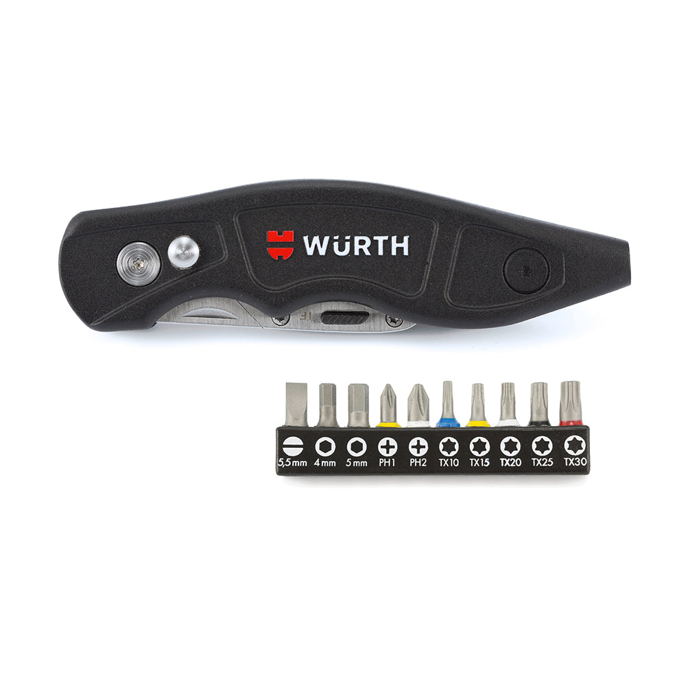 Wurth Trapezodial Blade Knife and Bit Set