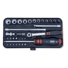 Load image into Gallery viewer, ZEBRA 1/4 Inch Multi-Socket and Bit Assortment (32 Pieces - Ratchet, Sockets, and Torx, Philips and Slotted Bits)
