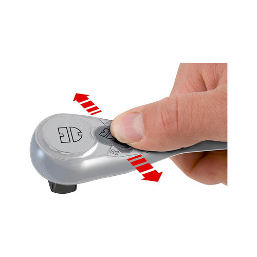 ZEBRA 3/8 Inch Lever Reversible Ratchet, Dust Protected