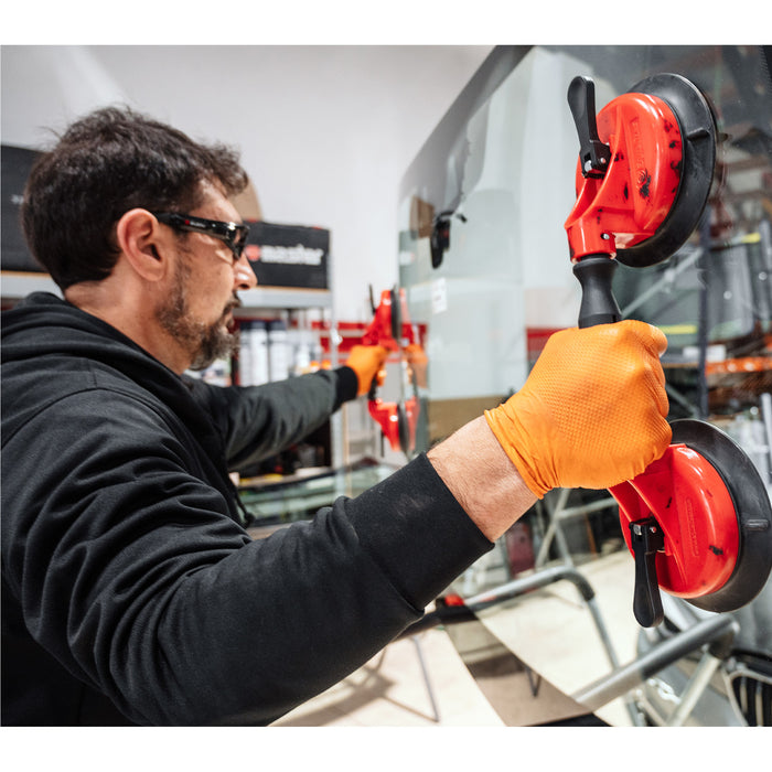 Heavy-Duty Orange Nitrile Gloves – 8 Mil, Diamond Textured (100/Box) — Würth Tools Official Store